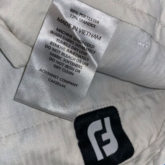 FootJoy Men’s 32W Light Baby Blue Plaid Preppy Golf Shorts with Pockets - Picture 4 of 4